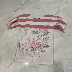 Vintage towel dress pink stripes